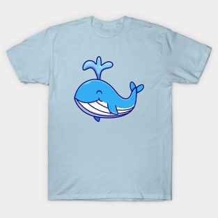 Cute Blue Whale T-Shirt